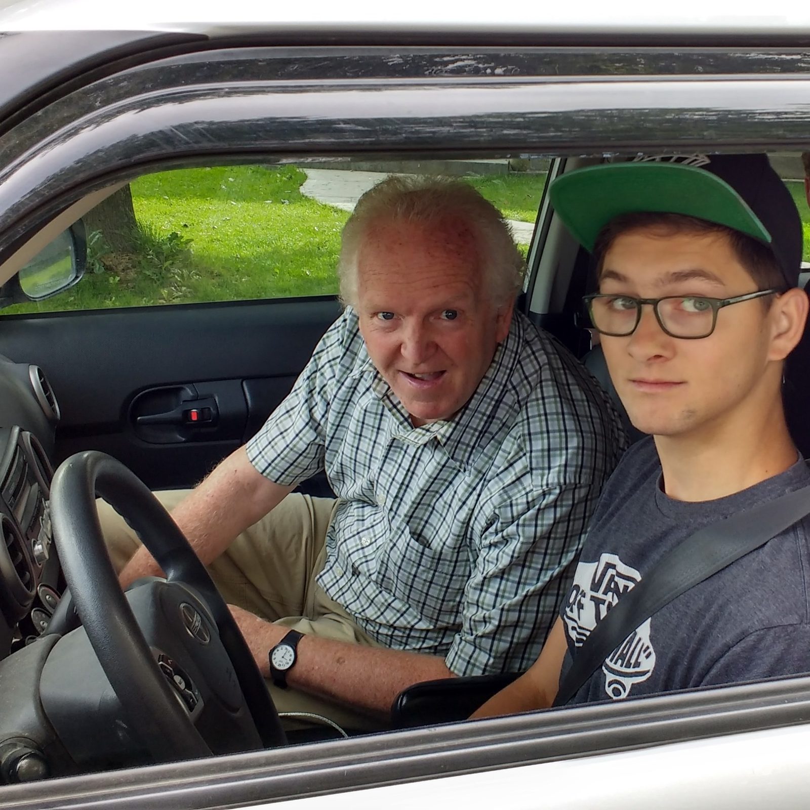with Dad